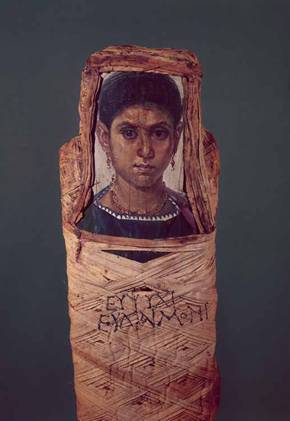 A Woman “Eudaimon”, Antinoopolis, 2nd cent. AD (Paris, Musée du Louvre, AF 6882)
